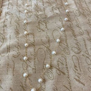 Vintage Peter Braun 14K Yellow Gold Pearl Necklace